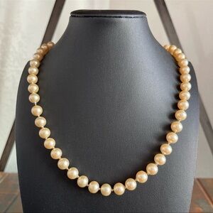 Les Bernard Faux Pearl Necklace